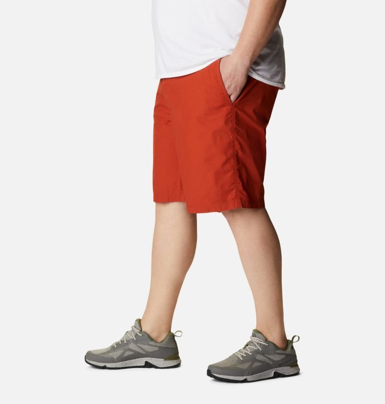 Men's Columbia Washed Out Shorts Orange | Plus Size CA-U6A3L